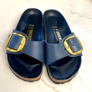 Birkenstock Madrid Big Buckle Sandals navy